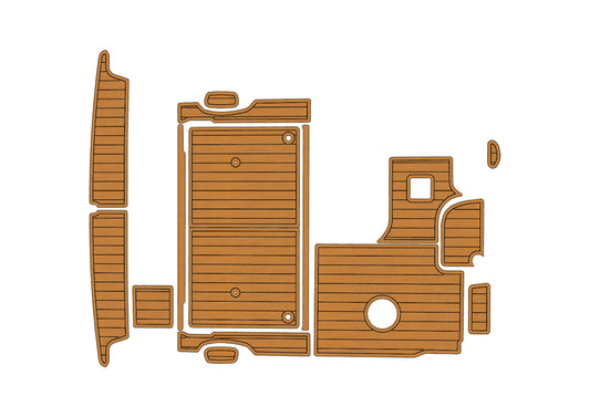 1997-2002 Bayline 2855 Cockpit Swim platform 1/4"6mm EVA foam faux mat floor