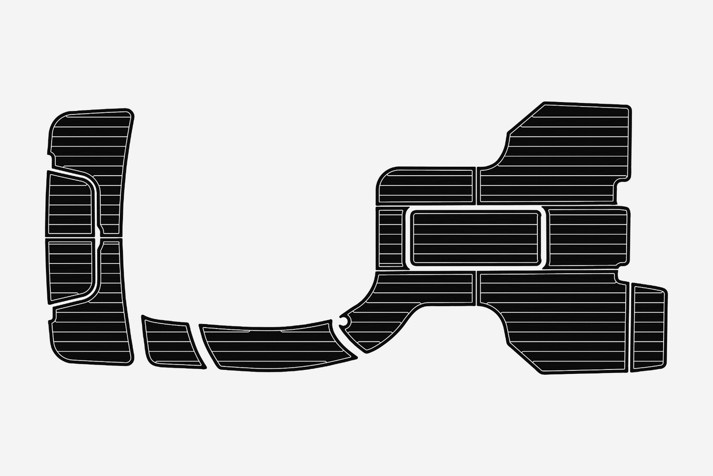 2011-2016 COBALT 243 Cockpit Swim platform 1/4"6mm EVA foam faux mat floor