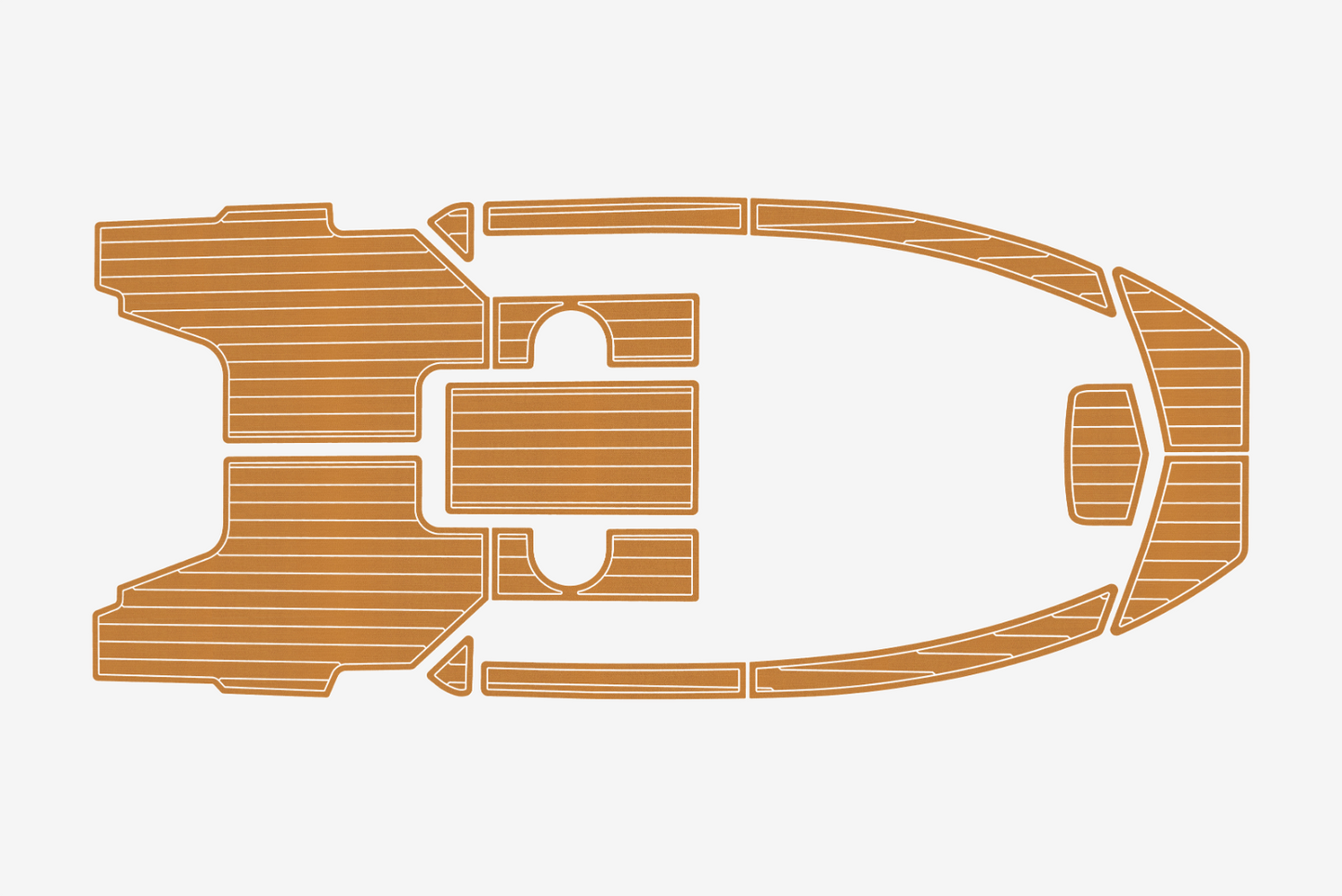 1996-2001 Bayliner 1802 Cuddy Trophy Cockpit Swim platform 1/4"6mm EVA mat floor