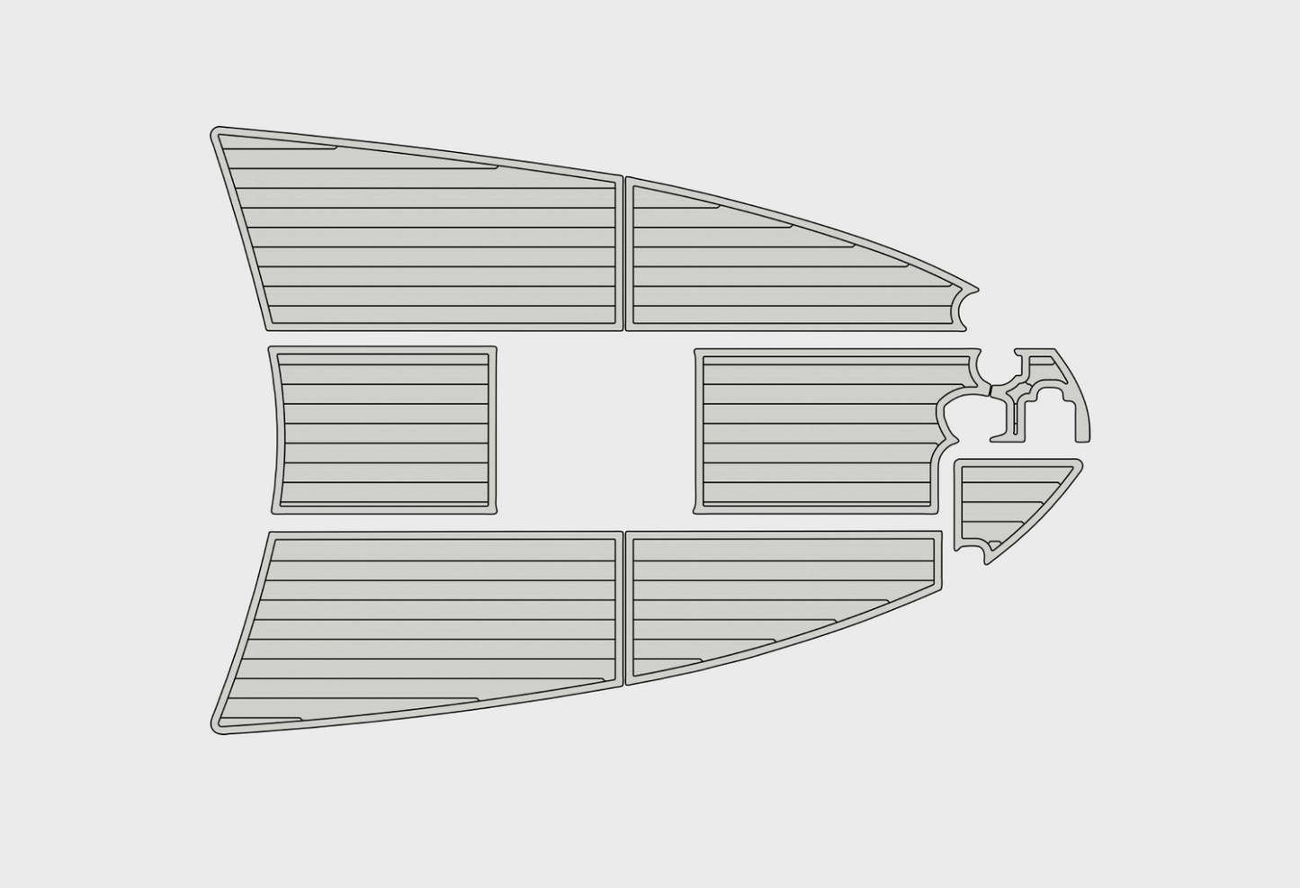 1997-2000 sea ray 270 Sundancer Bow 1/4"6mm EVA foam faux mat floor
