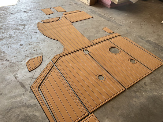 1999-2001 Sea ray 290 sundancer Cockpit 1/4" 6mm EVA Foam FUAx Teak floor