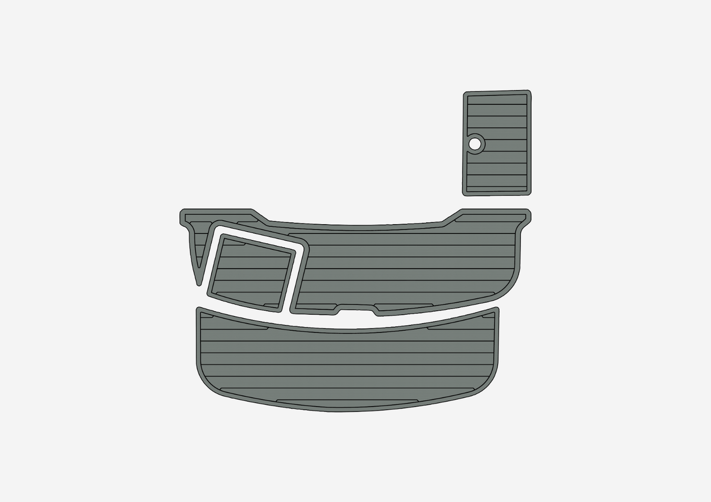 2002-2007 Cobalt 240 Swim platform 1/4"6mm EVA foam faux mat floor