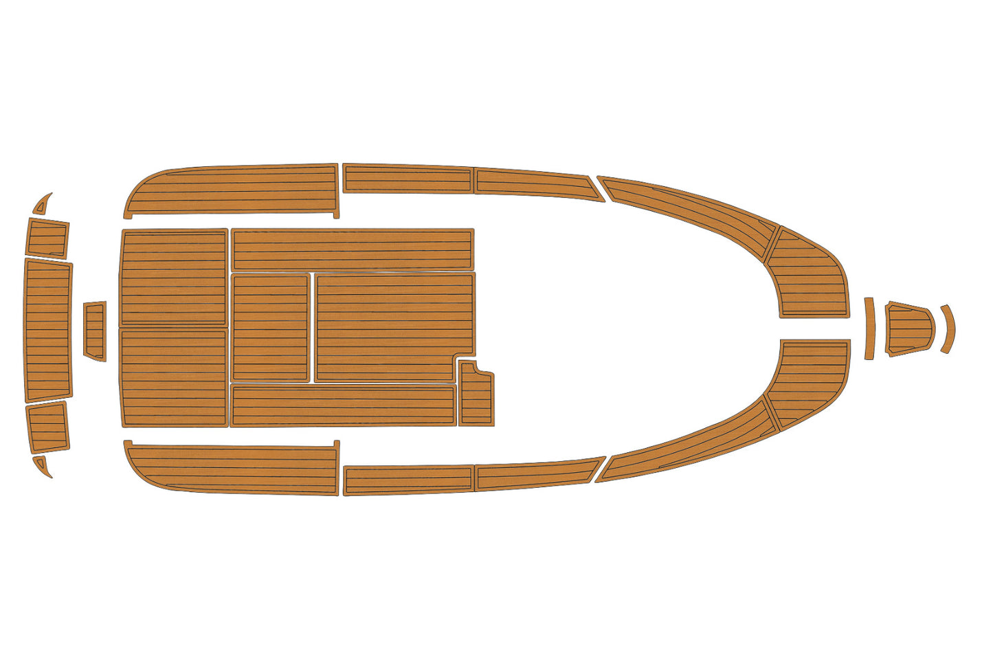 2007-2009 Aquador 25 WAE Cockpit Swim platform bow 1/4"6mm EVA foam faux floor