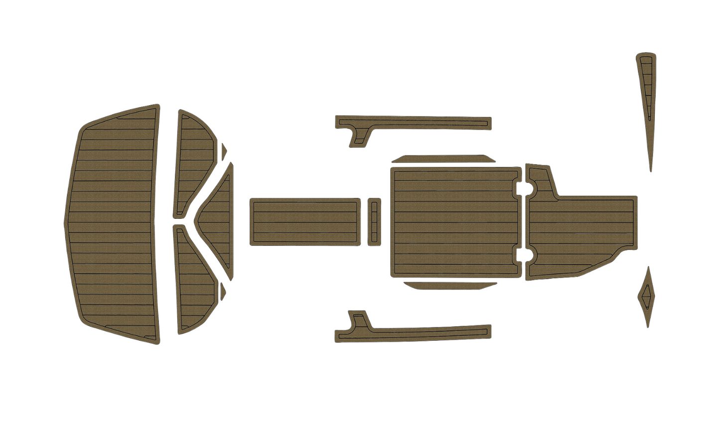 2012-2018 TIGE Z1 Cockpit Swim Platform 1/4"6mm EVA foam Faux teak mat floor