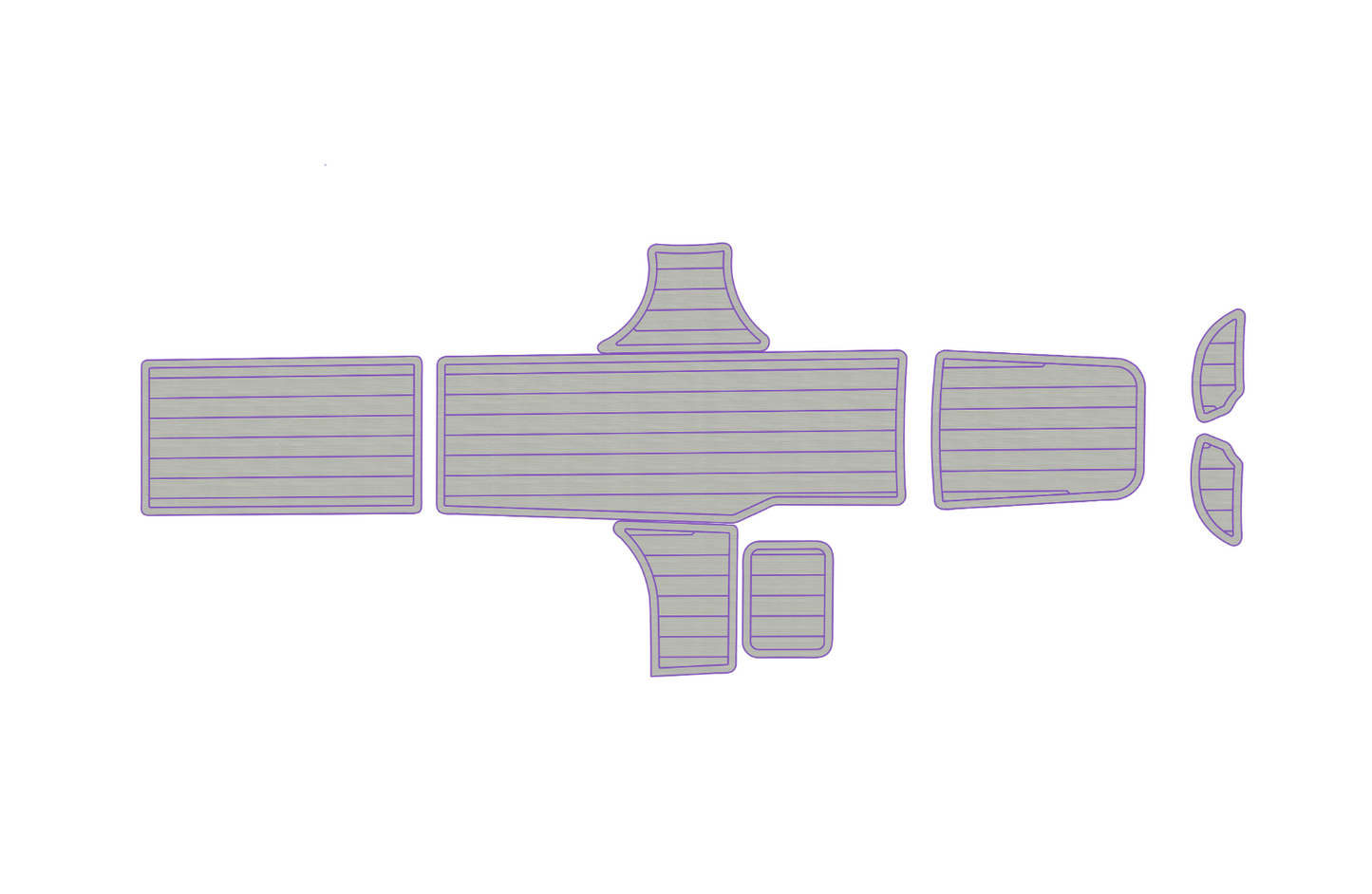 2015-2017 Bayliner Element XL Cockpit swim platform 1/4" 6mm EVA foam floor