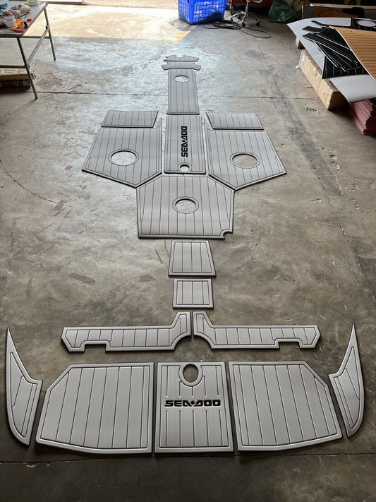 2012 sea doo 210 SP Challenger Two chair Cockpit & swimming platform faux teak