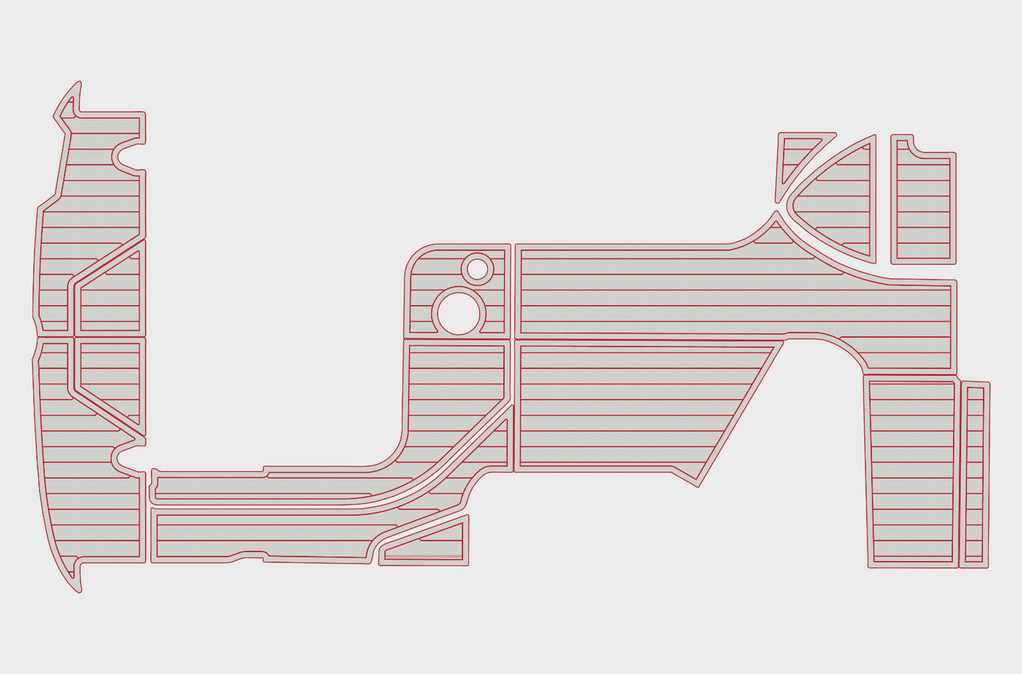 2010-2017 Sea ray 280 sundancer Cockpit Swim platform 1/4"6mm EVA Foam mat floor