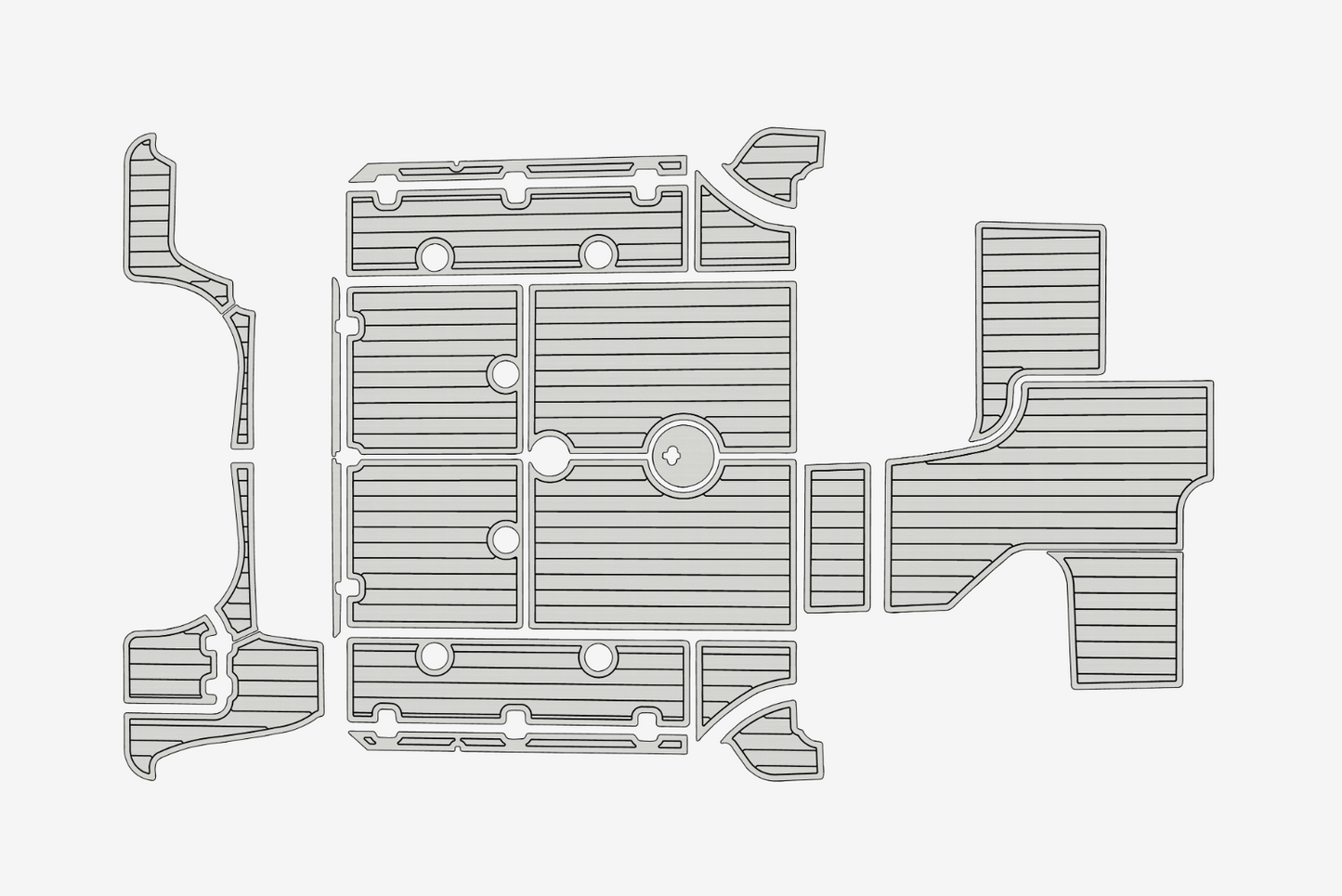 2015-2019 Boston Whaler 315 Conquest Cockpit Swim platform 1/4"6mm EVA mat floor