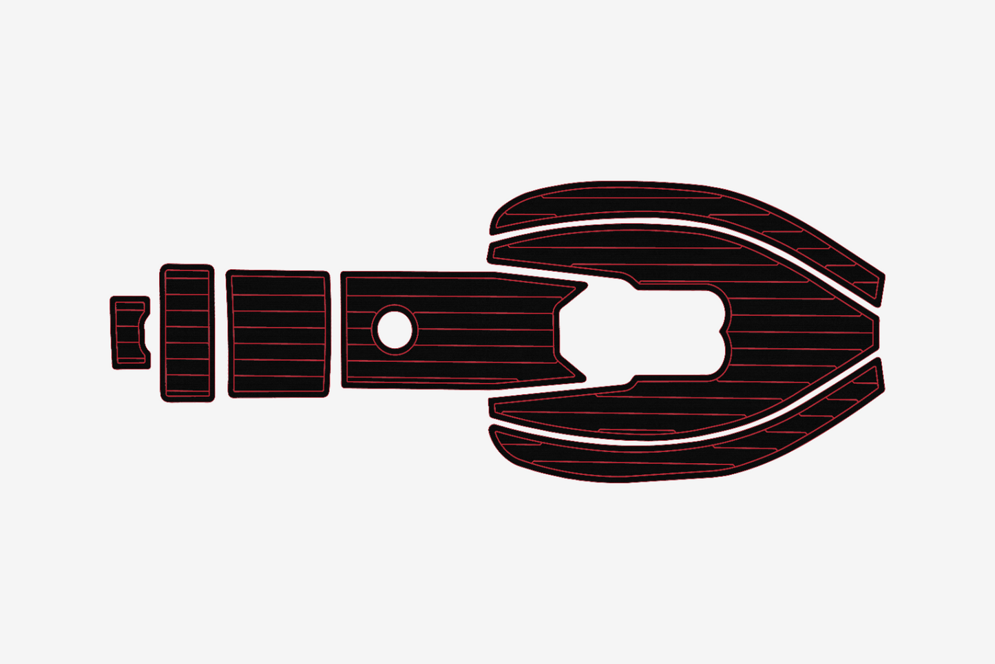 1997-2002 Hunter 340 Cockpit 1/4"6mm EVA Foam carpet marine floor