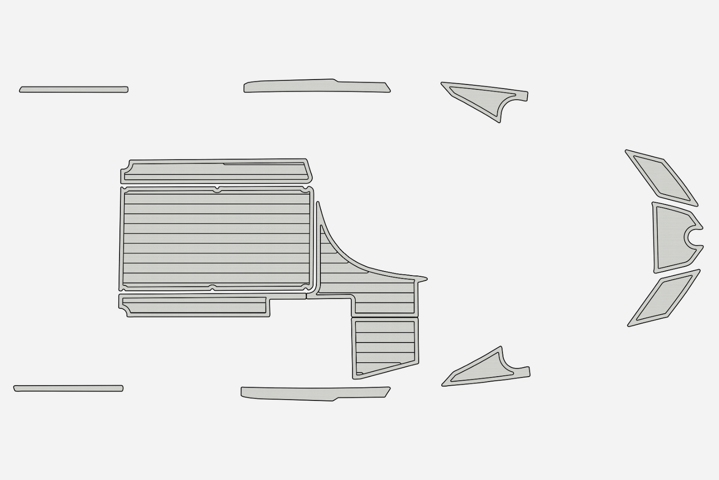2011 AXIS A22 Marine teak deck EVA Foam Boat flooring