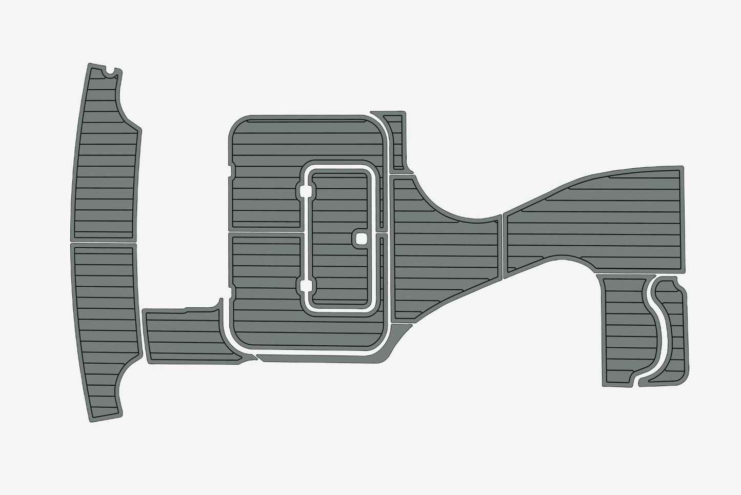 1997-2001 Doral SE 300 Cockpit Swim platform 1/4"6mm EVA Foam carpet floor
