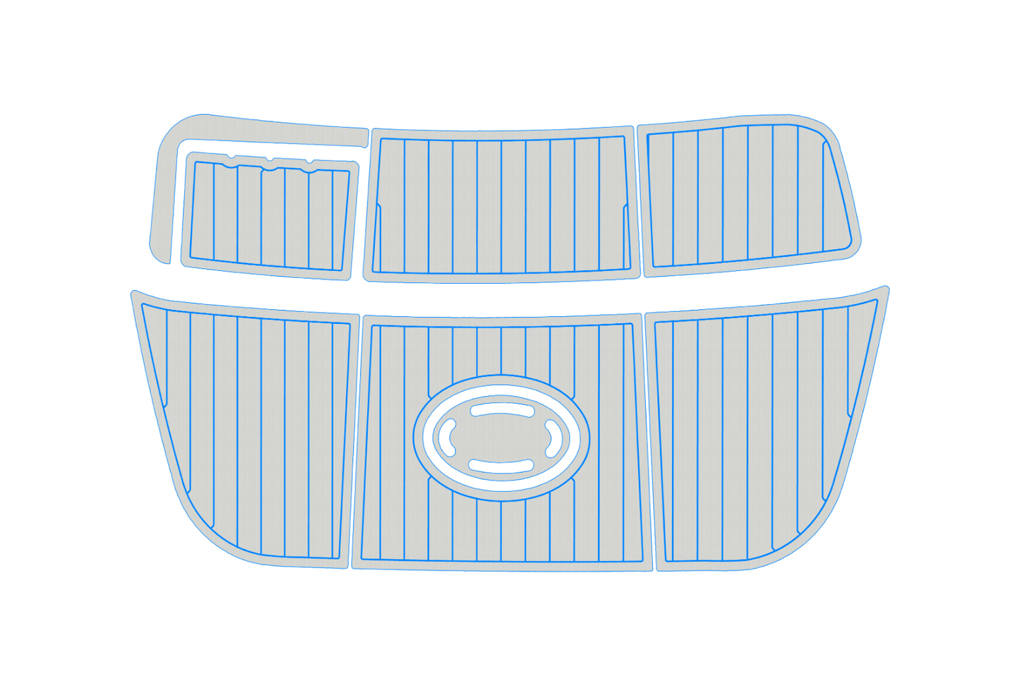 1992-2006 Crownline 225 BR SP Swim platform 1/4"6mm EVA foam faux mat floor