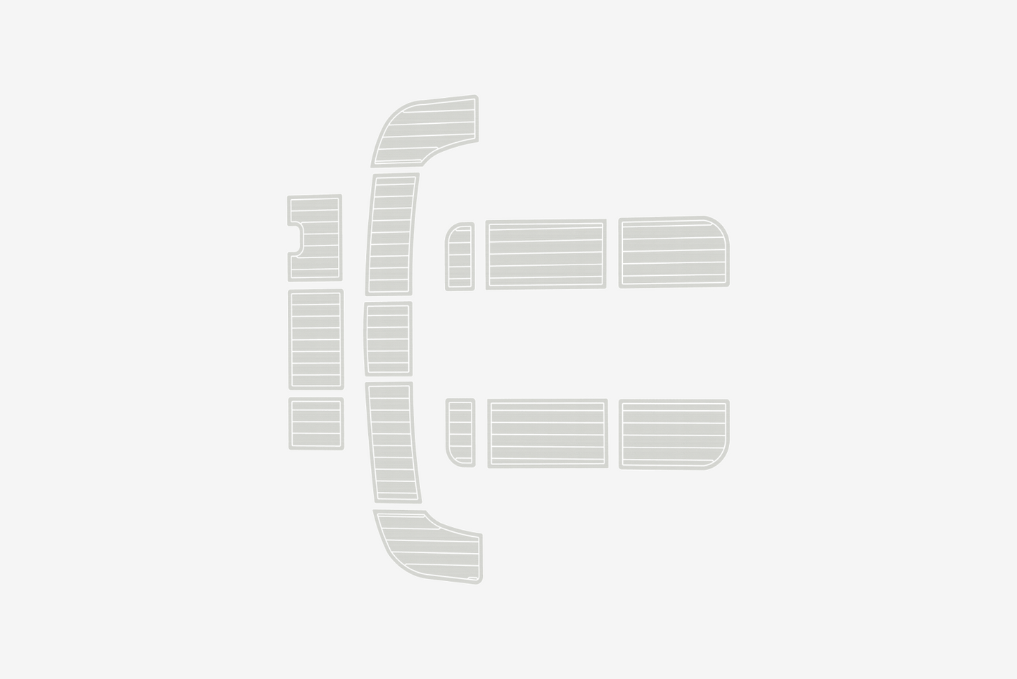 Beneteau 473 Anti-slip mat Custom EVA teak marine deck flooring