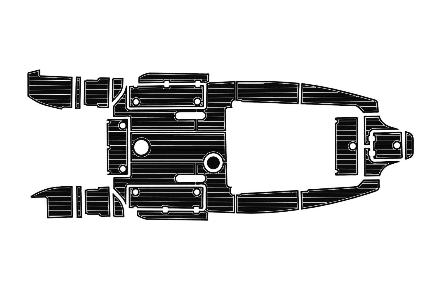 2015-2020 Sea Fox 266 commander Cockpit Swim platform 1/4"6mm EVA Fauxfoam floor