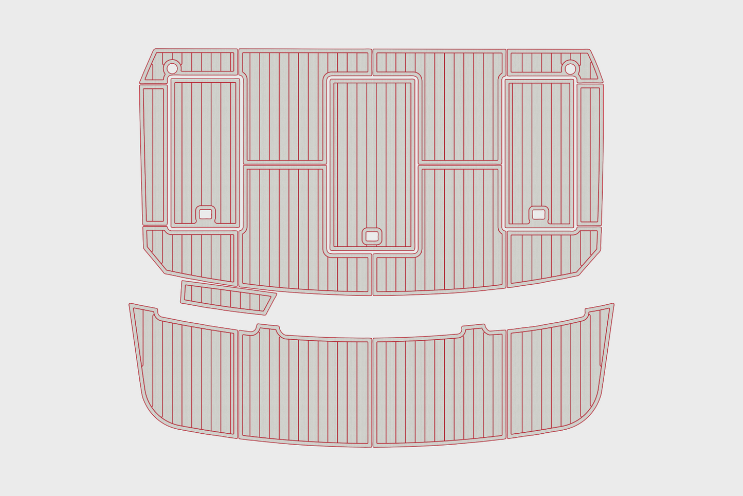 1986-1988 Carver 36 Mariner Cockpit Swim platform 1/4"6mm EVA Foam carpet floor