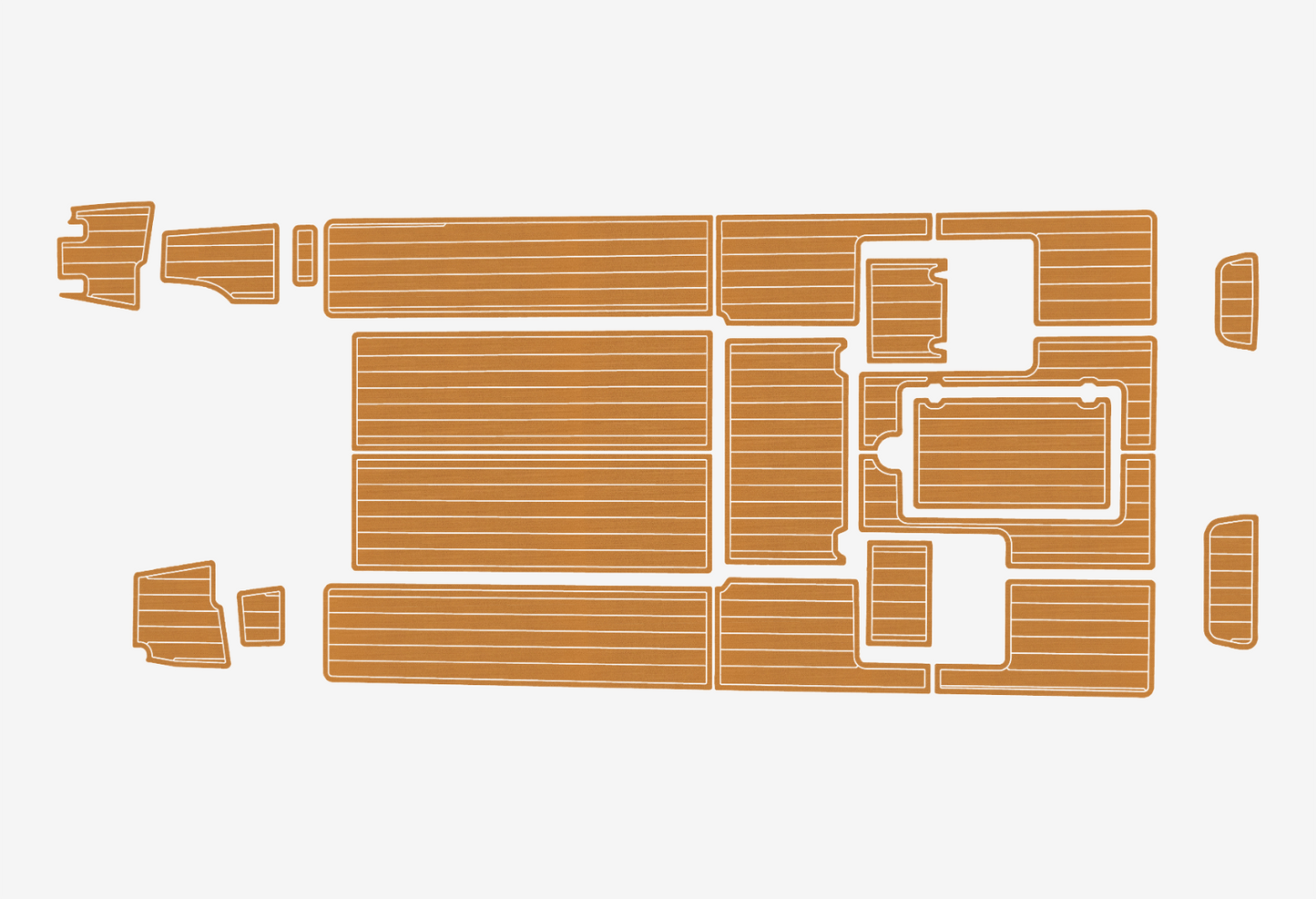 2015-2019 Caribbran 2300 Cockpit Swim platform 1/4"6mm EVA foam faux MAT floor