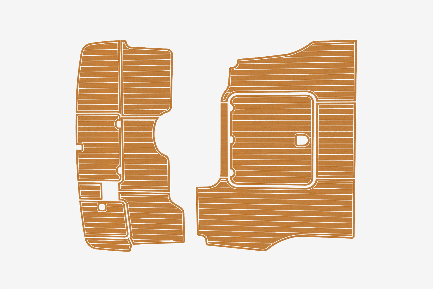 2000-2007 Cranchi 40 Atlantique Cockpit Swim platform 1/4"6mm EVA Foam mat floor