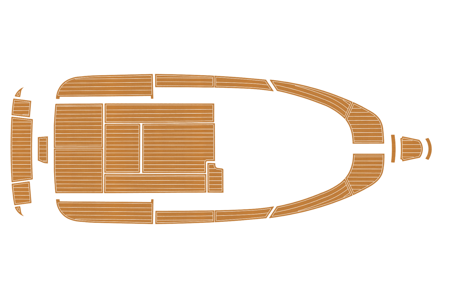 2007-2009 Aquador 25 WAE Cockpit Swim platform bow 1/4"6mm EVA foam faux floor