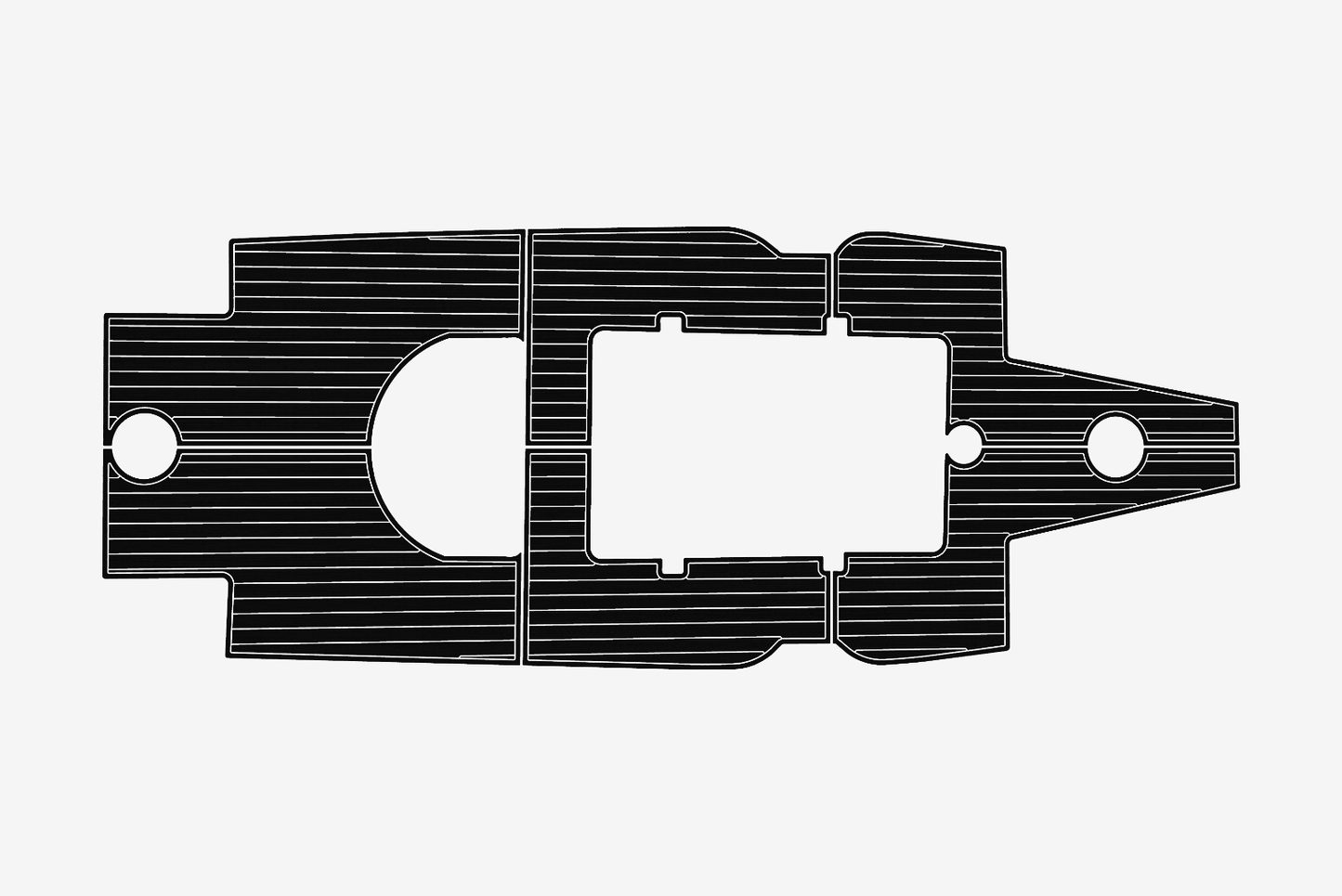 2016 Dusky XF 278 Cockpit 1/4"6mm EVA Foam carpet marine floor