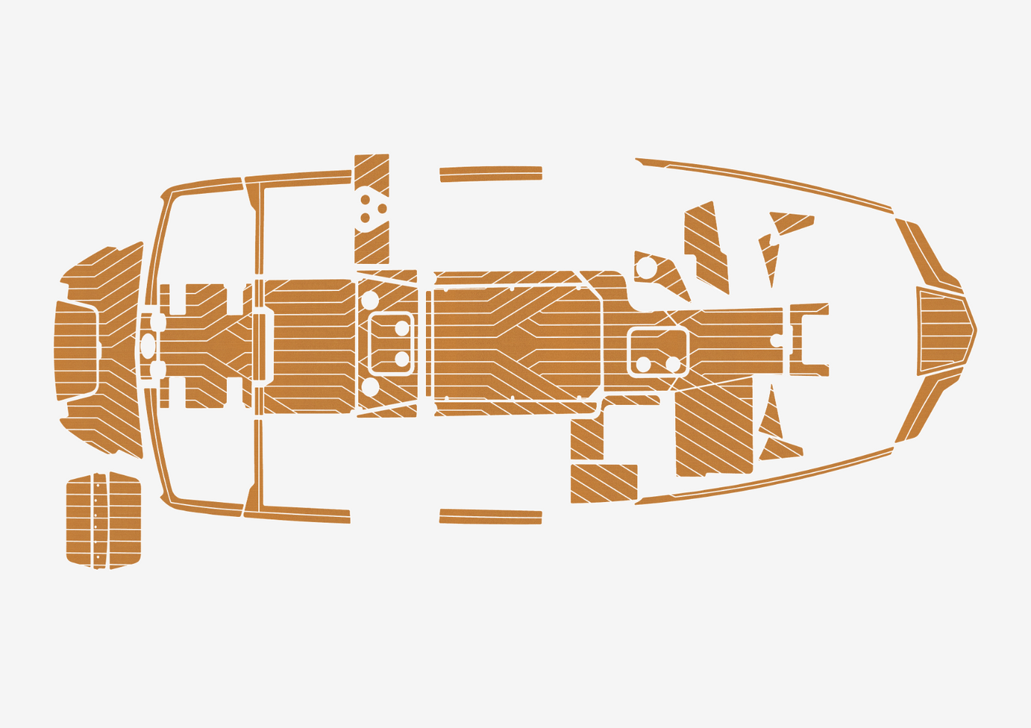 2021-2022 Malibu M220 Cockpit Swim platform bow 1/4"6mm EVA Foam floor