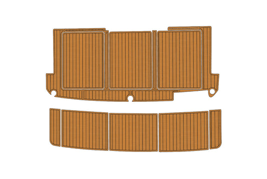 1985-1988 Bayliner 4550 Cockpit Swim platform 1/4"6mm EVA foam faux floor