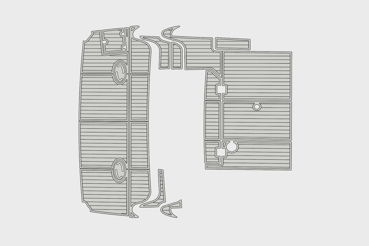 2017-2023 Regal 42 Grand Coupe Swim platform 1/4"6mm EVA foam faux floor