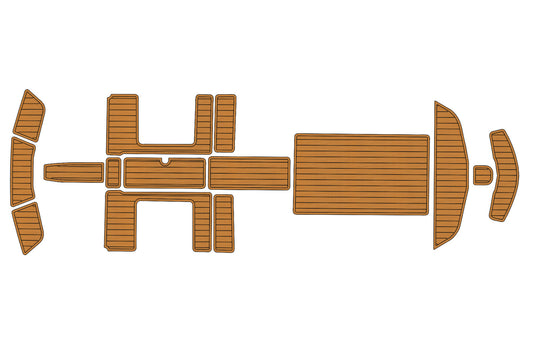 2018 Cobra 270 Pyth Cockpit Swim Platform bow 1/4" 6mm EVA Teak Deck faux floor