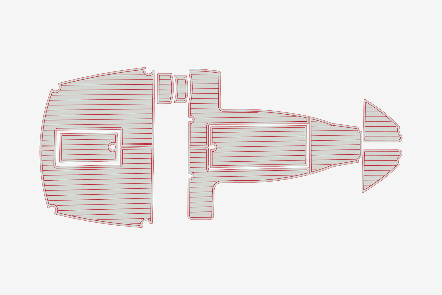 2021-2022 Duffy 22 Suncruiser Cockpit Swim platform 1/4"6mm EVA Foam faux floor