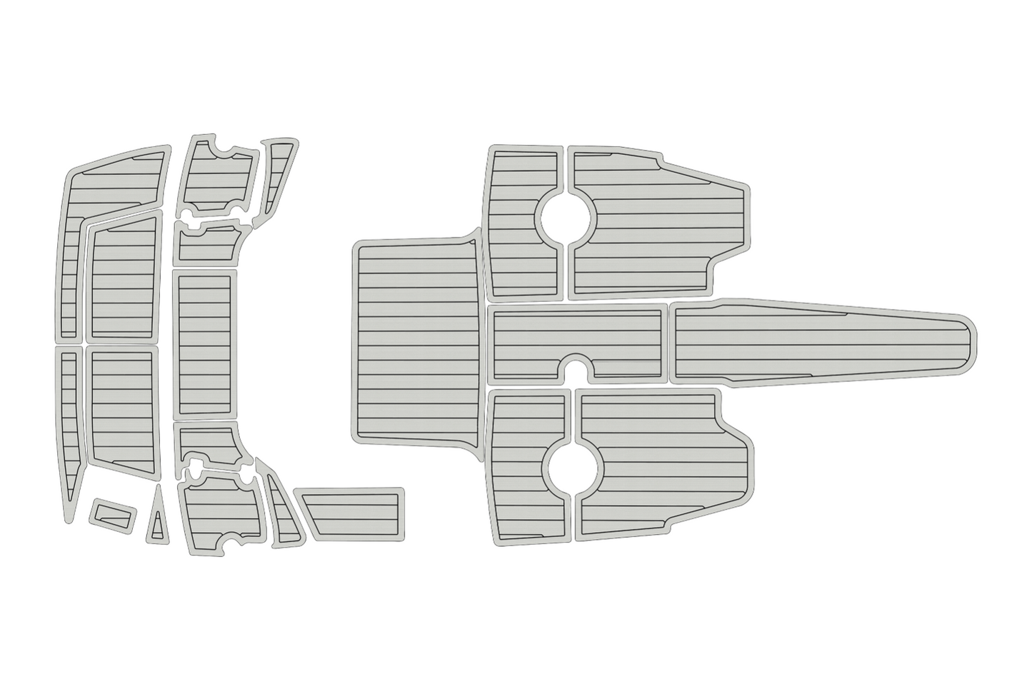 2017-2021 Crownline 205 Cockpit Swim platform 1/4"6mm EVA foam floor