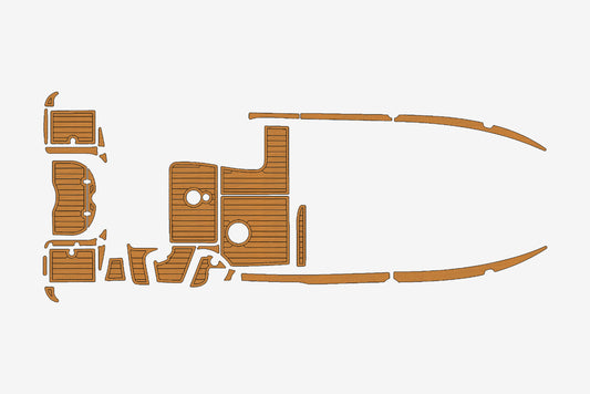 2007 Jeanneau Leader 625 Marine teak deck EVA Foam Boat flooring