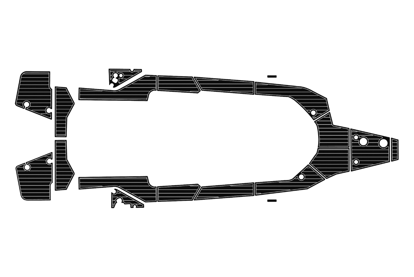 2023 Axopar 28 Cockpit Swim platform bow 1/4"6mm EVA foam faux floor