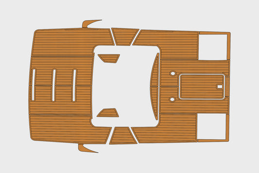 2017-2021 Tiara 44 Coupe Cockpit Swim platform 1/4"6mm EVA Foam faux mat floor