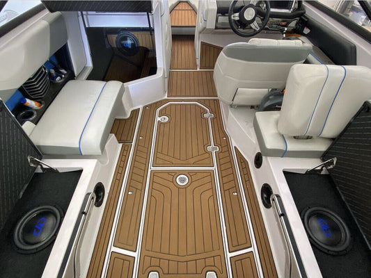 2013-2018 Nautique G23 Cockpit Swiming Platform Pads 1/4" 6mm EVA Teak Decking