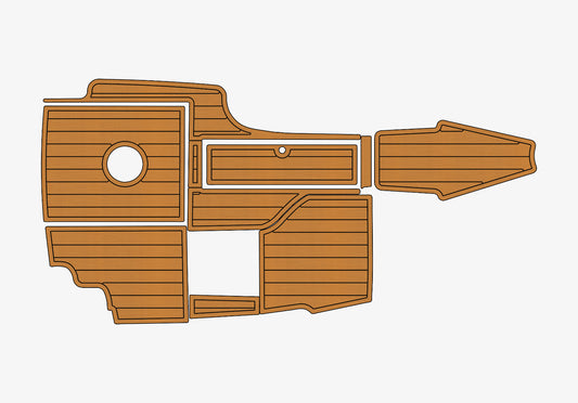 2002 Mastercraft XStar Cockpit Swimming platform faux teak floor 1/4" mat FLOOR