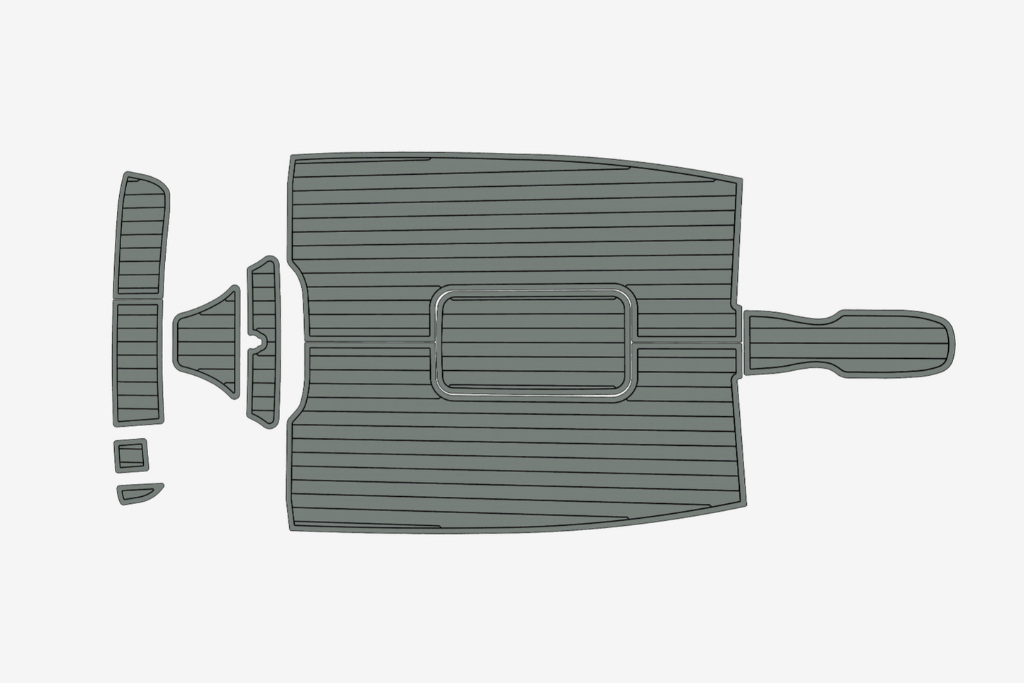 2003 Bayliner 175 Anti-slip mat Custom EVA marine deck flooring