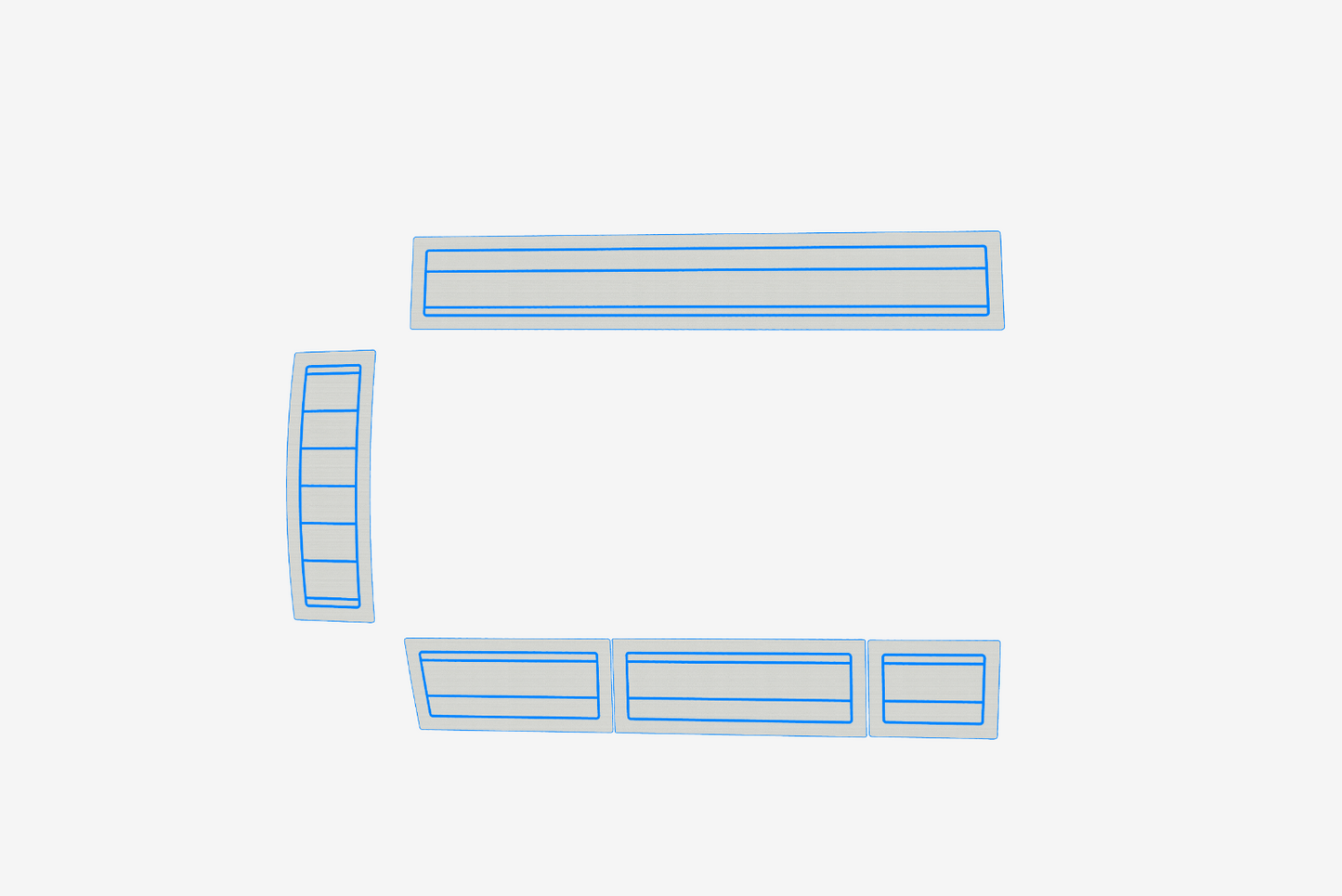 Beneteau First 285 Anti-slip mat Custom EVA teak marine deck flooring