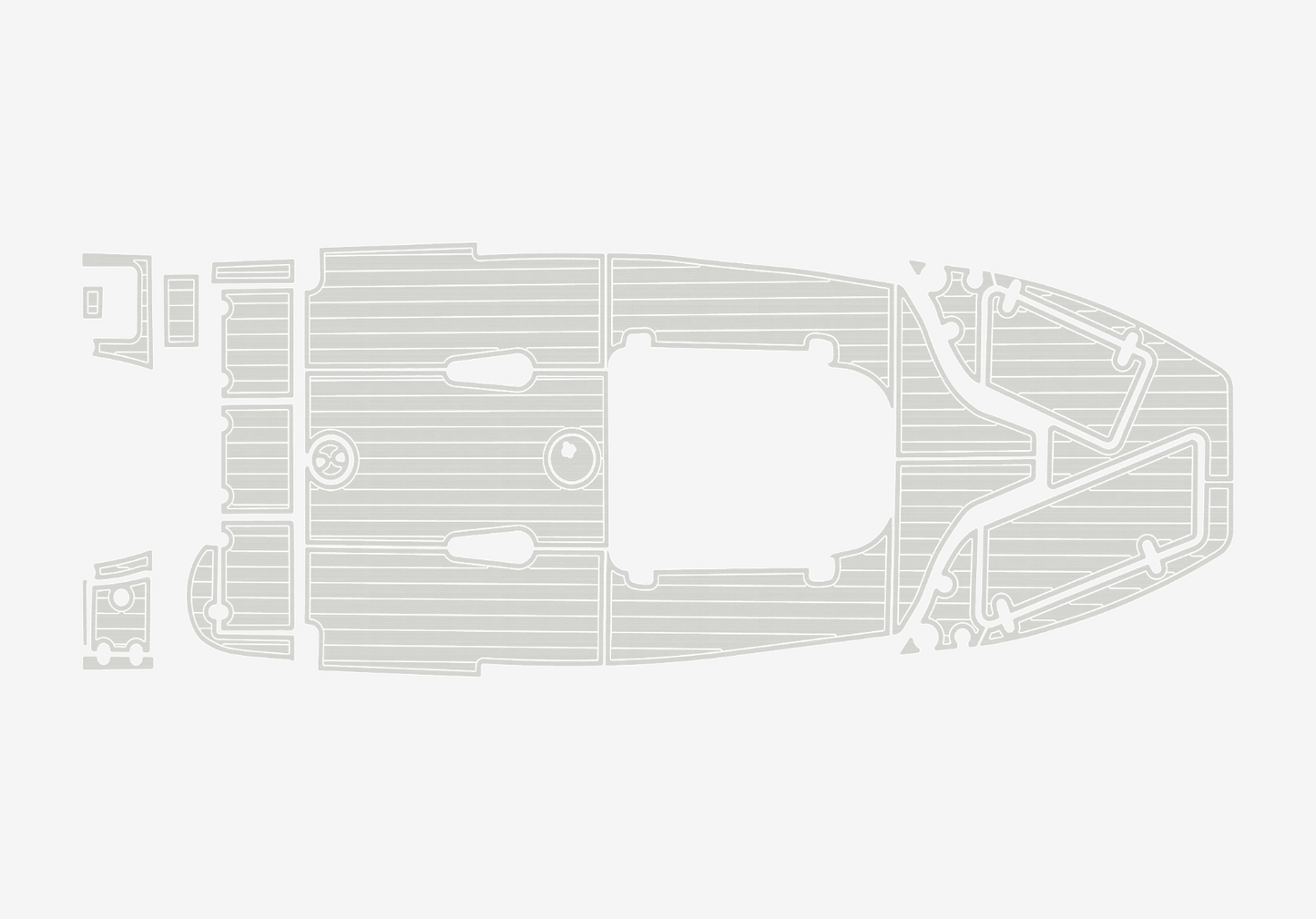2020-2021 Sea Hunt 225 ULTRA Cockpit Swim platform 1/4"6mm EVA Foam faux floor