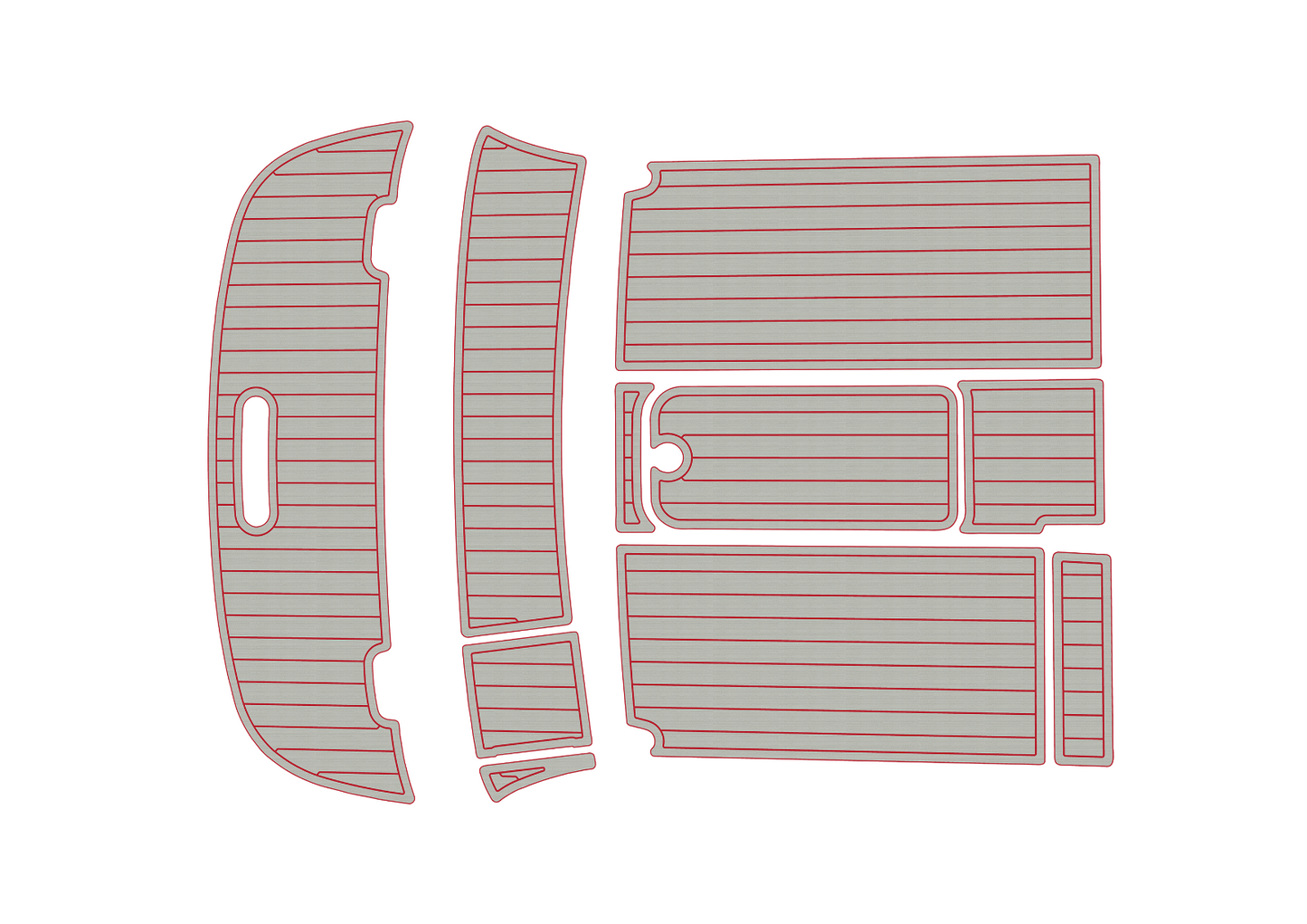2010 Bayliner 652 Anti-slip mat Custom EVA marine deck flooring