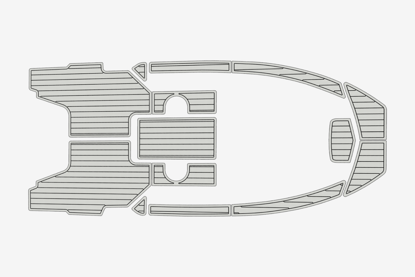 1996-2001 Bayliner 1802 Cuddy Trophy Cockpit Swim platform 1/4"6mm EVA mat floor