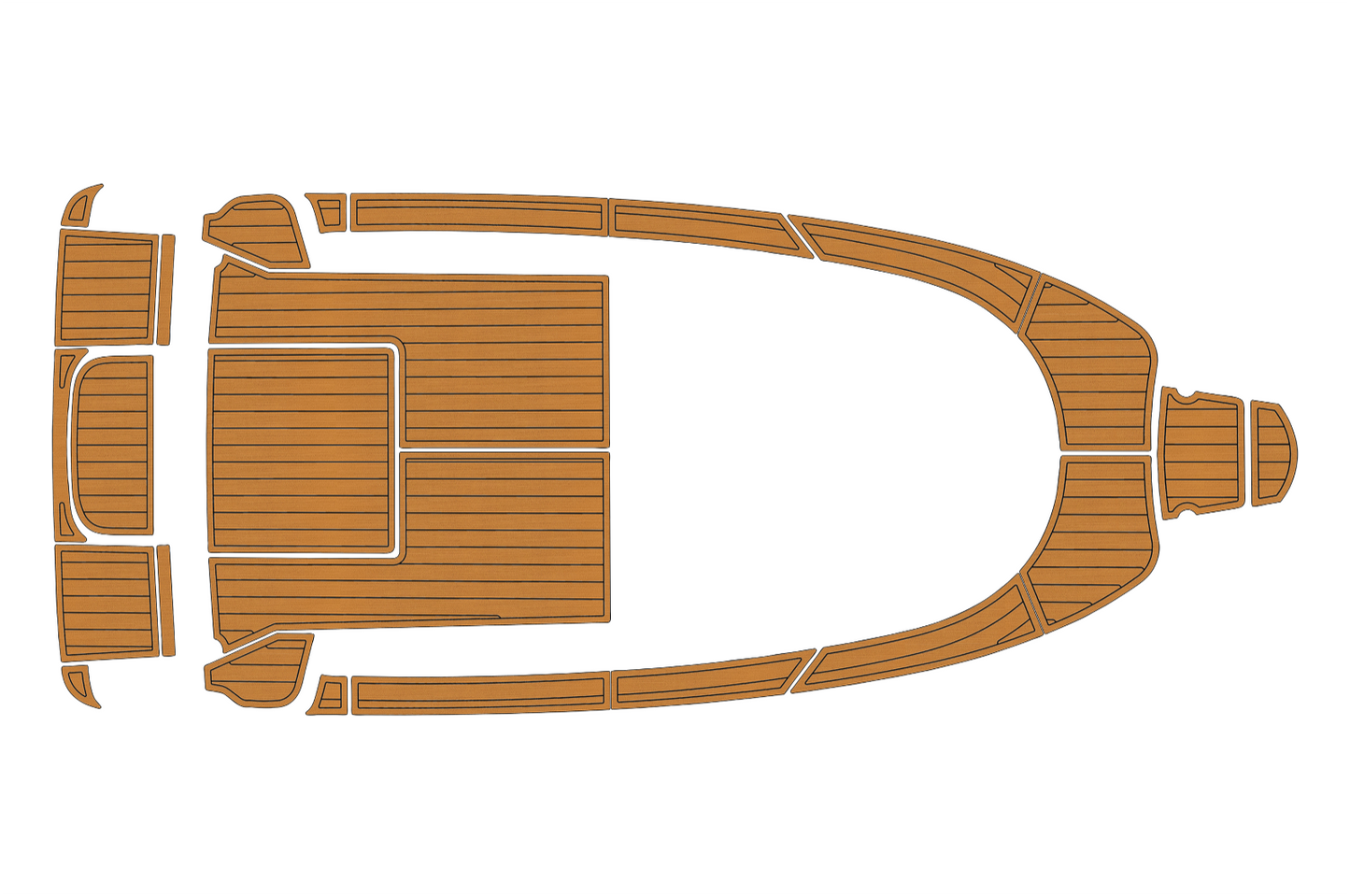 2010 Aquador 21 WAS Cockpit Swim platform bow 1/4"6mm EVA foam faux floor