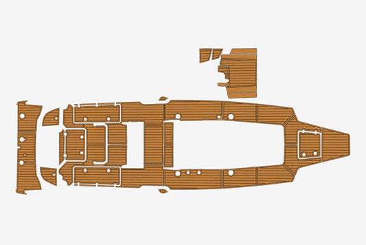 2022 Nor Tech 390 Anti-slip mat Custom EVA faux teak marine deck flooring