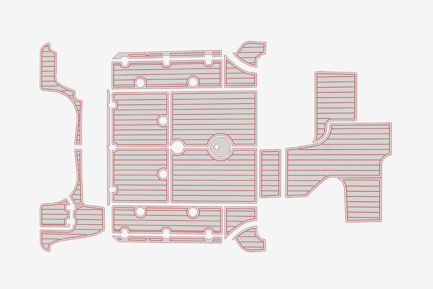 2015-2019 Boston Whaler 315 Conquest Cockpit Swim platform 1/4"6mm EVA mat floor
