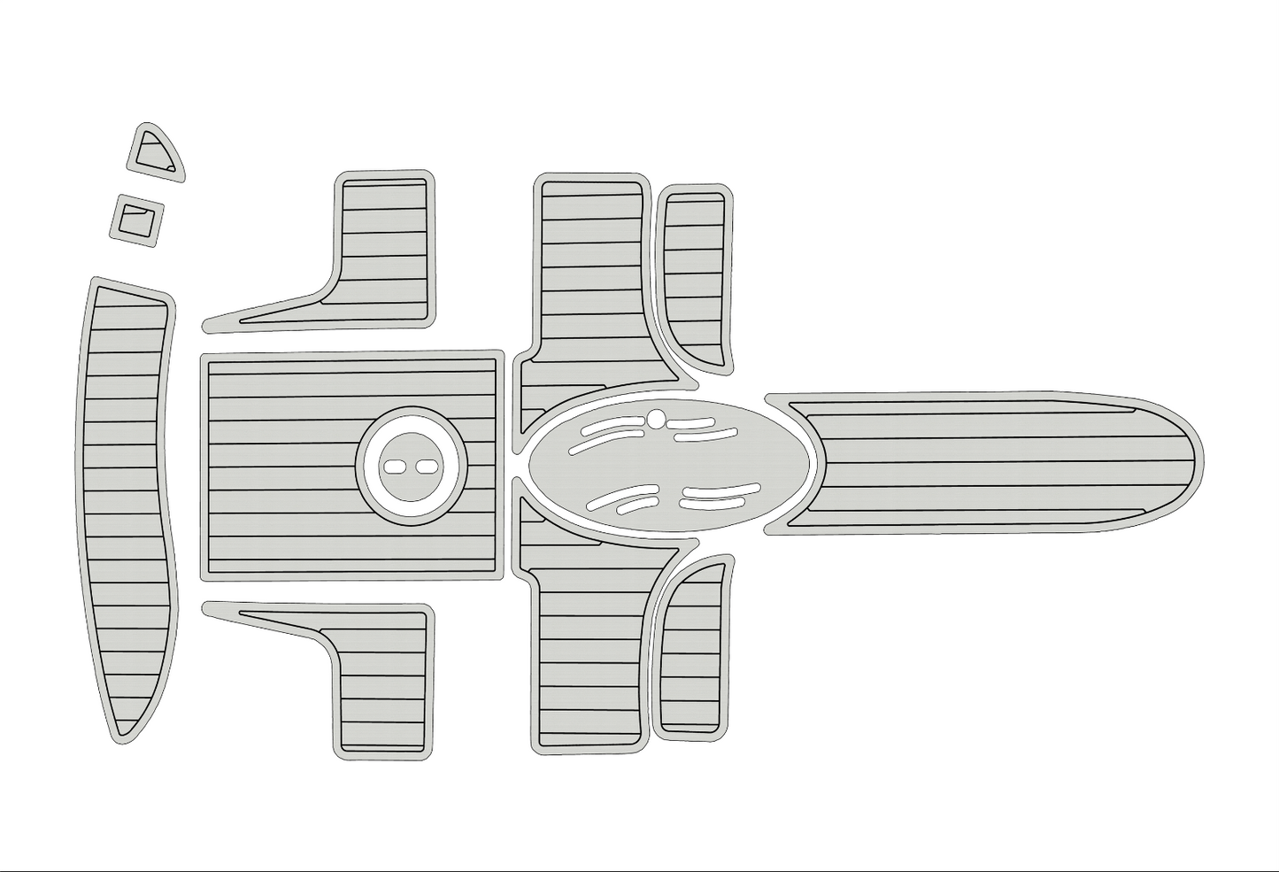 1997-2003 baja 212 Cockpit Swim platform 1/4"6mm EVA foam faux floor