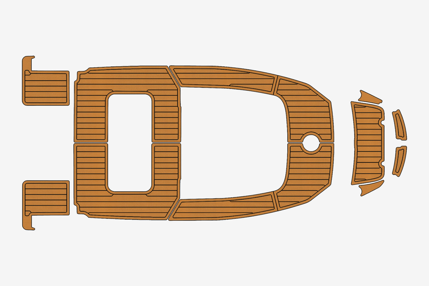 2023 Quicksilver Activ 505 Marine teak deck EVA Foam Boat flooring