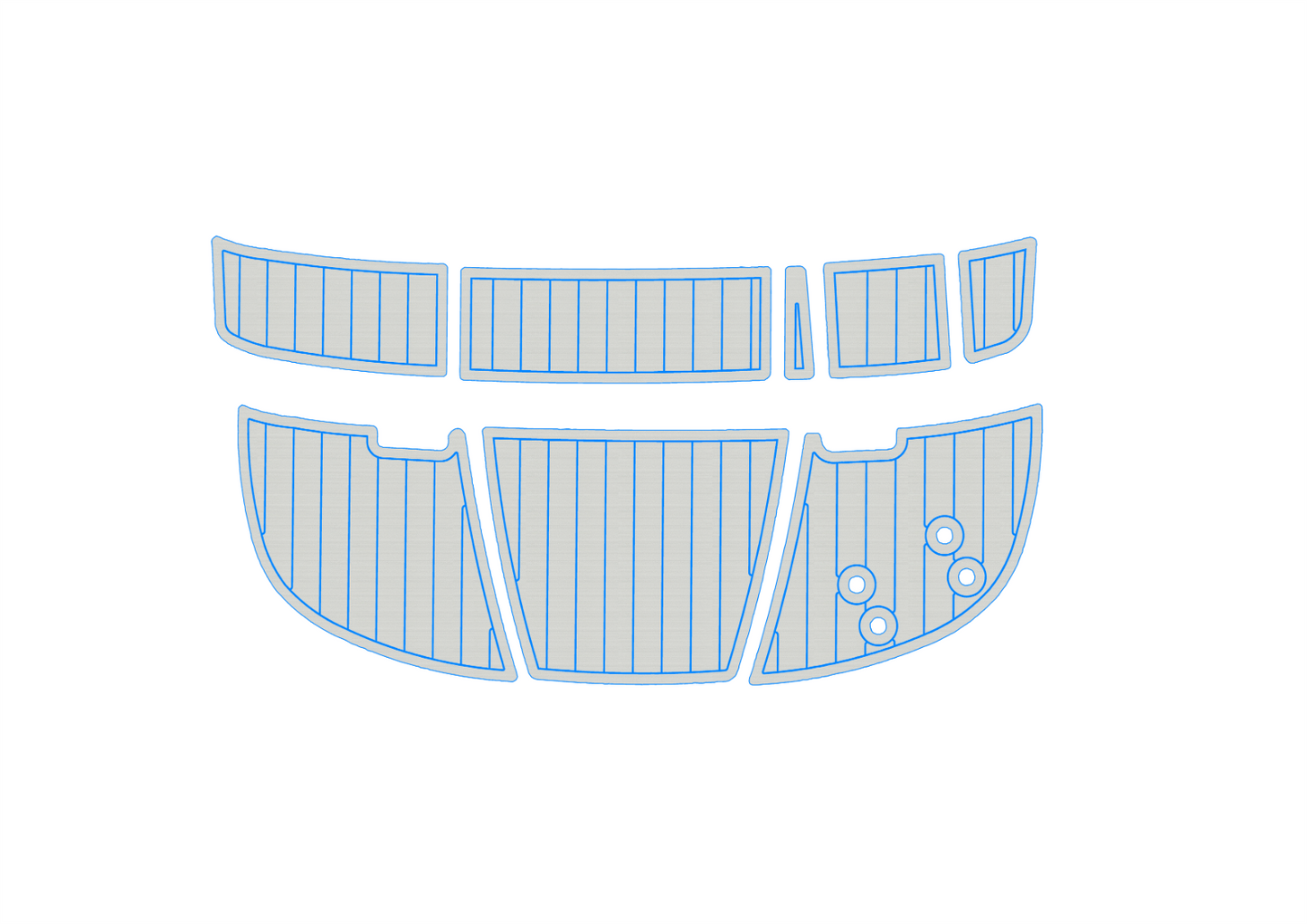 2009-2014 Bayliner 185 Flight Anti-slip mat Custom EVA marine deck flooring