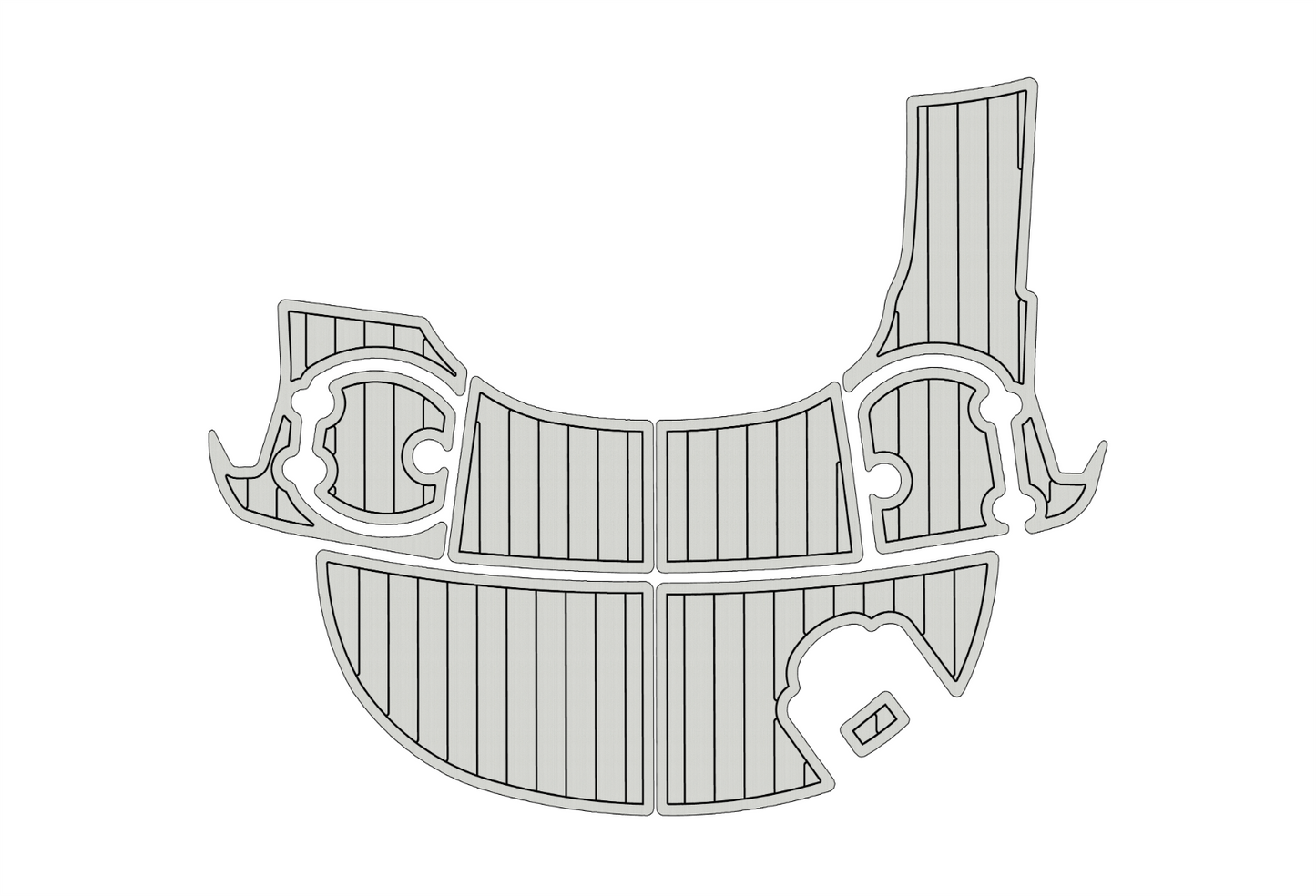 2011-2018 Monterey 204 FS BR Swim platform 1/4"6mm EVA Foam faux floor