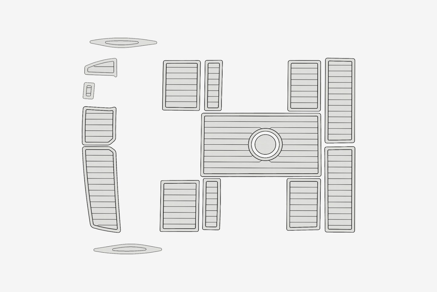 2006 Baja Outlaw 20 Marine carpet teak decking EVA Foam Boat mat flooring