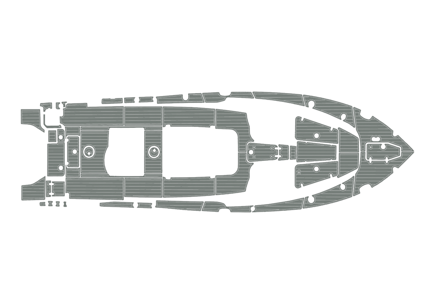2021-2023 Sea Hunt Game Fish 30 Cockpit Swim platform bow 1/4"6mm EVA Foam floor