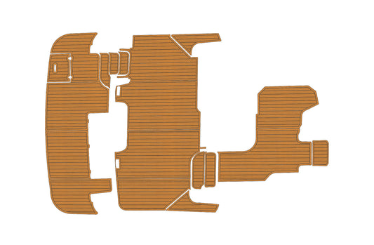 1999-2005 Cruisers Yacht 3750 Swim platform bow 1/4" 6mm EVA Teak deck floor