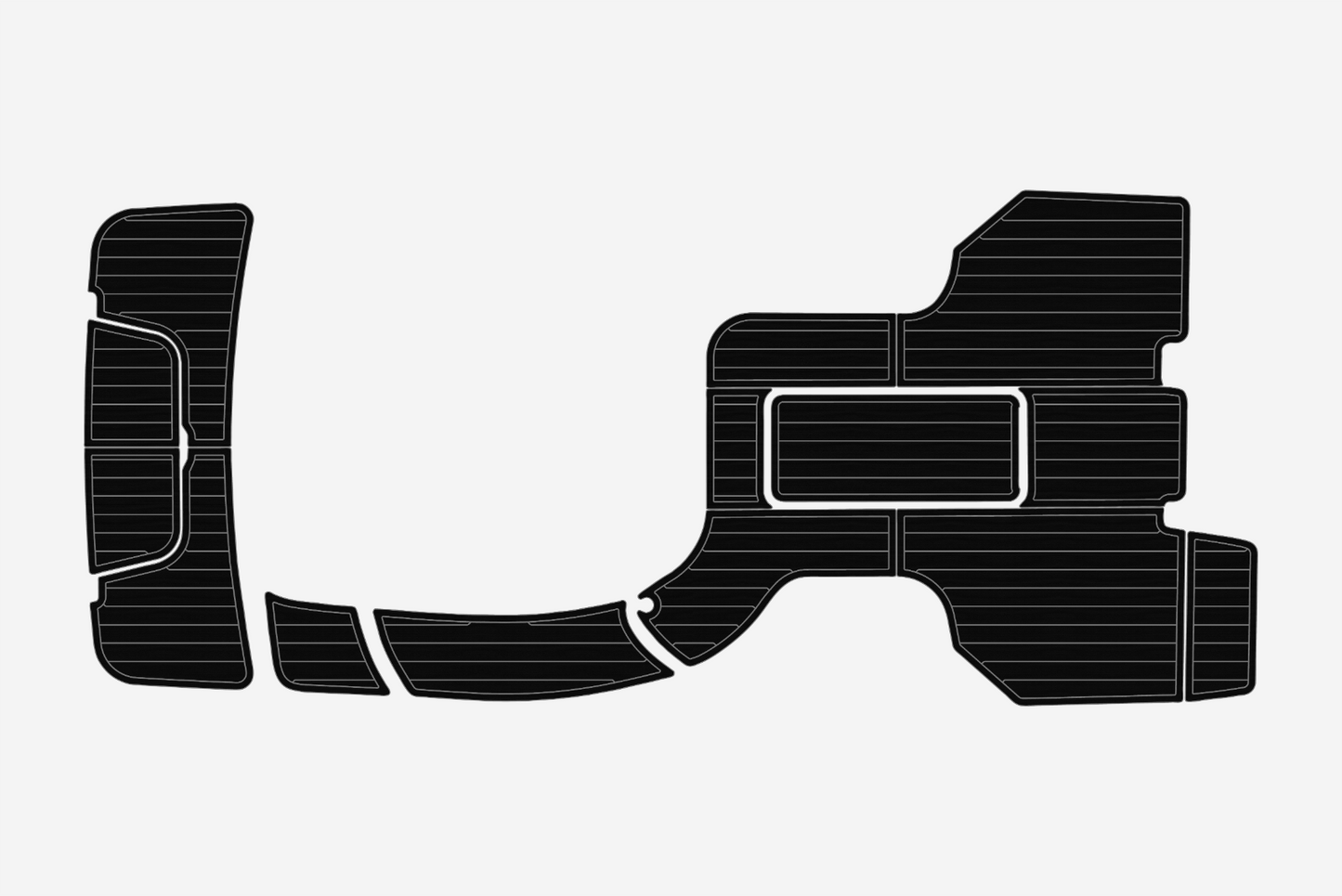 2011-2016 COBALT 243 Cockpit Swim platform 1/4"6mm EVA foam faux mat floor